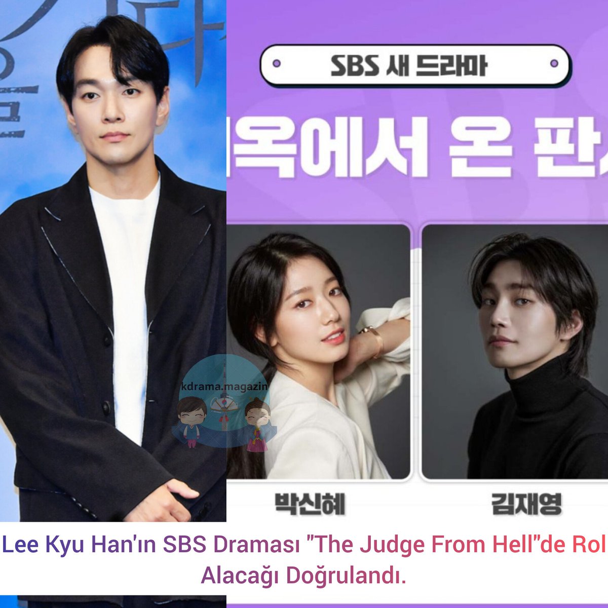 kdrama_magazin's tweet photo. #LeeKyuHan'ın SBS Draması #TheJudgeFromHell'de Rol Alacağı Doğrulandı.
🎬Park Shin Hye'nin mükemmeliyetçi nişanlısı CEO Jeong Tae-gyu rolünü oynayacak.
#AJudgeFromHell https://t.co/jbaVByXw21