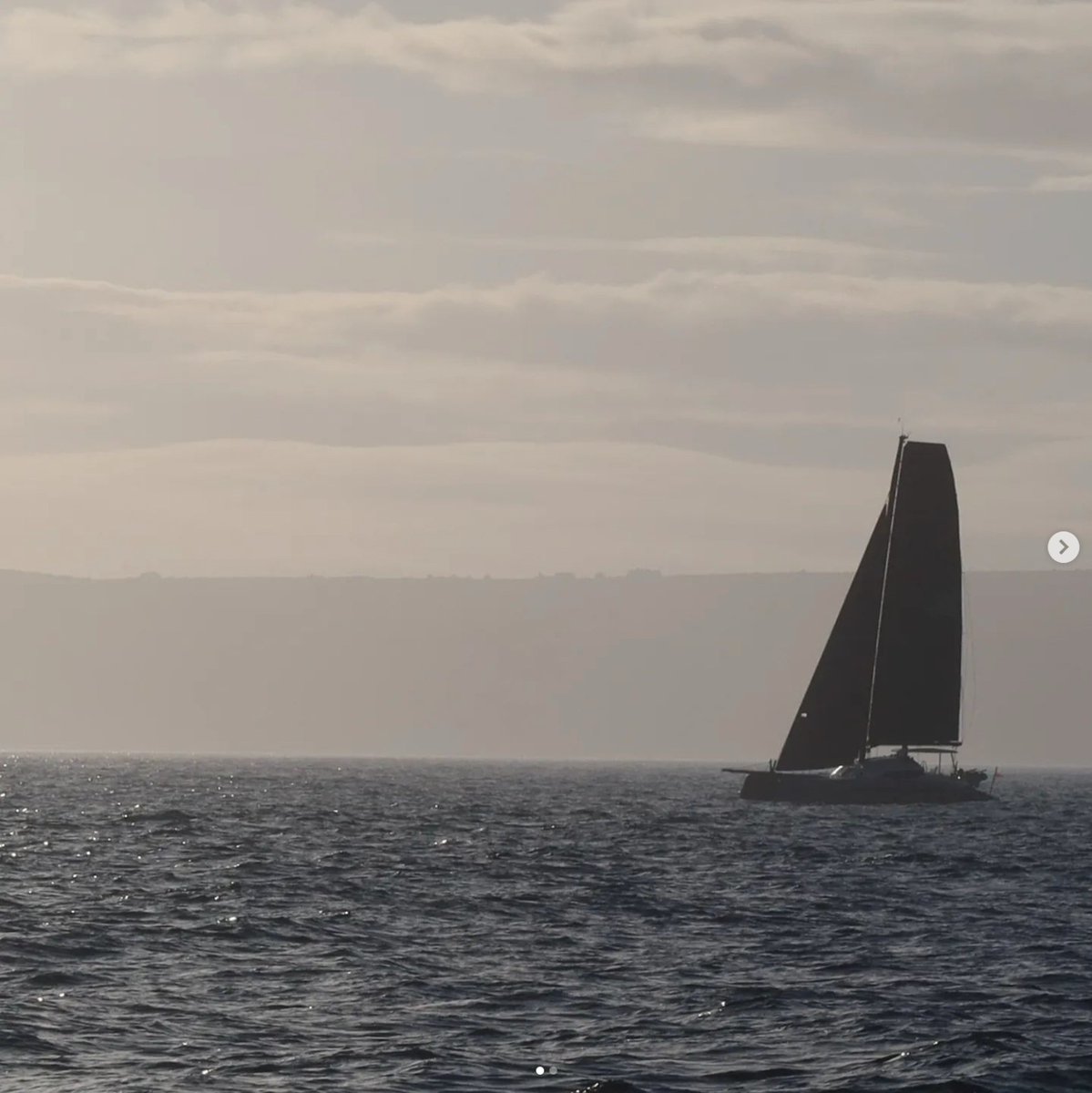 Our second photo of the day winners were Team HISSY FIT who captured this fantastic shot of fellow cat Foxy beating in light airs.👏⛵
 
#riyr2024 #photography #photooftheday #sailing