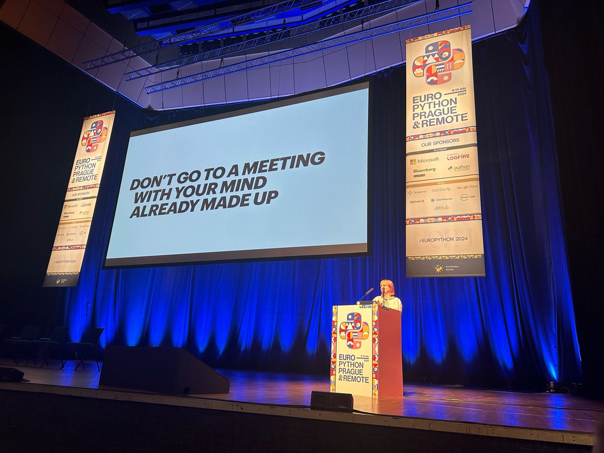 A very inspiring keynote by @terezaif@vis.social at @Europython #EuroPython2024 - inclusive leadership is a skill that everyone needs