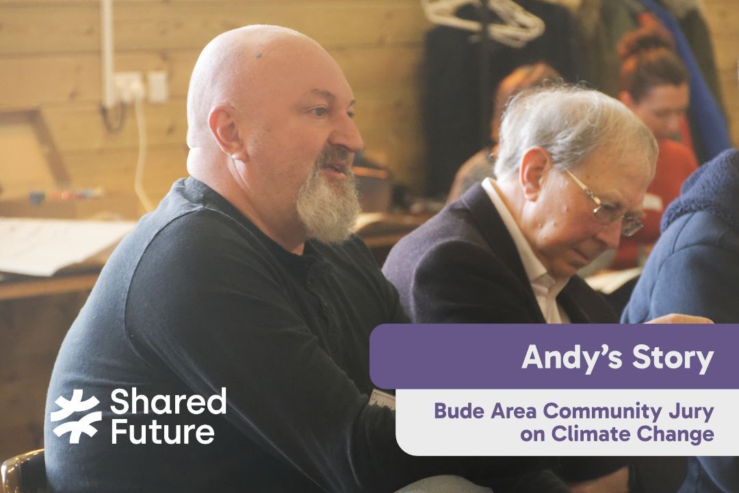 “I don’t come at it from that activist perspective at all…”

Andy on working with people from a range of backgrounds and perspectives during the Bude Area Community Jury on Climate Change.

@Bude Climate Partnership

buff.ly/3Ljq1HK 

#climatechange #citizensassembly