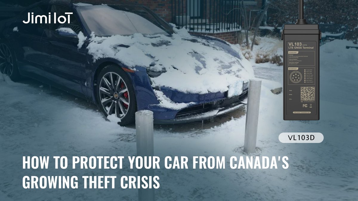 The rise in car theft across Canada has reached alarming levels, with stolen vehicles often used for crimes, resold, or shipped overseas. The Insurance Bureau of Canada declared this a "national crisis" 

📧 Learn more: jimiiot.com/news/how-to-pr…

#JimiIoT #VL103DTracker
