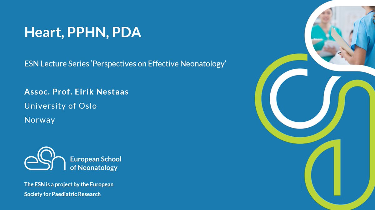 ESPR_ESN's tweet image. 🎉Get ready for the fifth lecture of our free ESN Lecture Series - the lecture &apos;Heart, PDA, PPHN&apos; held by the esteemed Prof. Eirik Nestaas will soon be available online! Stay tuned for more information #ESNLectureSeries 

esntutorial.espr.eu/eduMarket