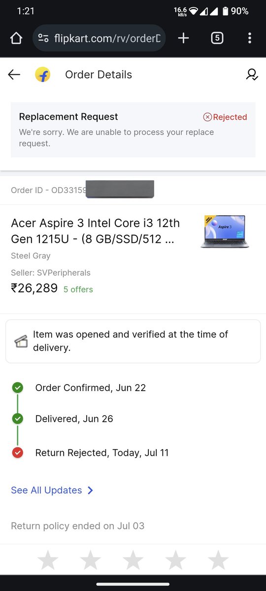 Techymusaib's tweet photo. What a poor service from @flipkartsupport @Acer_India
Is this a joke or what, How you can troubleshoot and fix a faulty charger
Now they are asking for a DOA letter, It's been two weeks since I requested a replacement
@stufflistings
@yabhishekhd 
@Trolling_isart 
@GyanTherapy https://t.co/0VndwyAnKb
