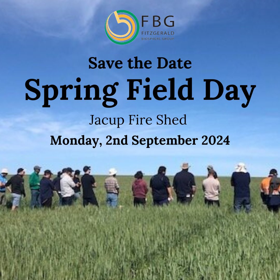 We are busy planning our 2024 Spring Field Day, being held in Jacup. More information to follow in the upcoming weeks. Until then, put September 2nd in your diary!
