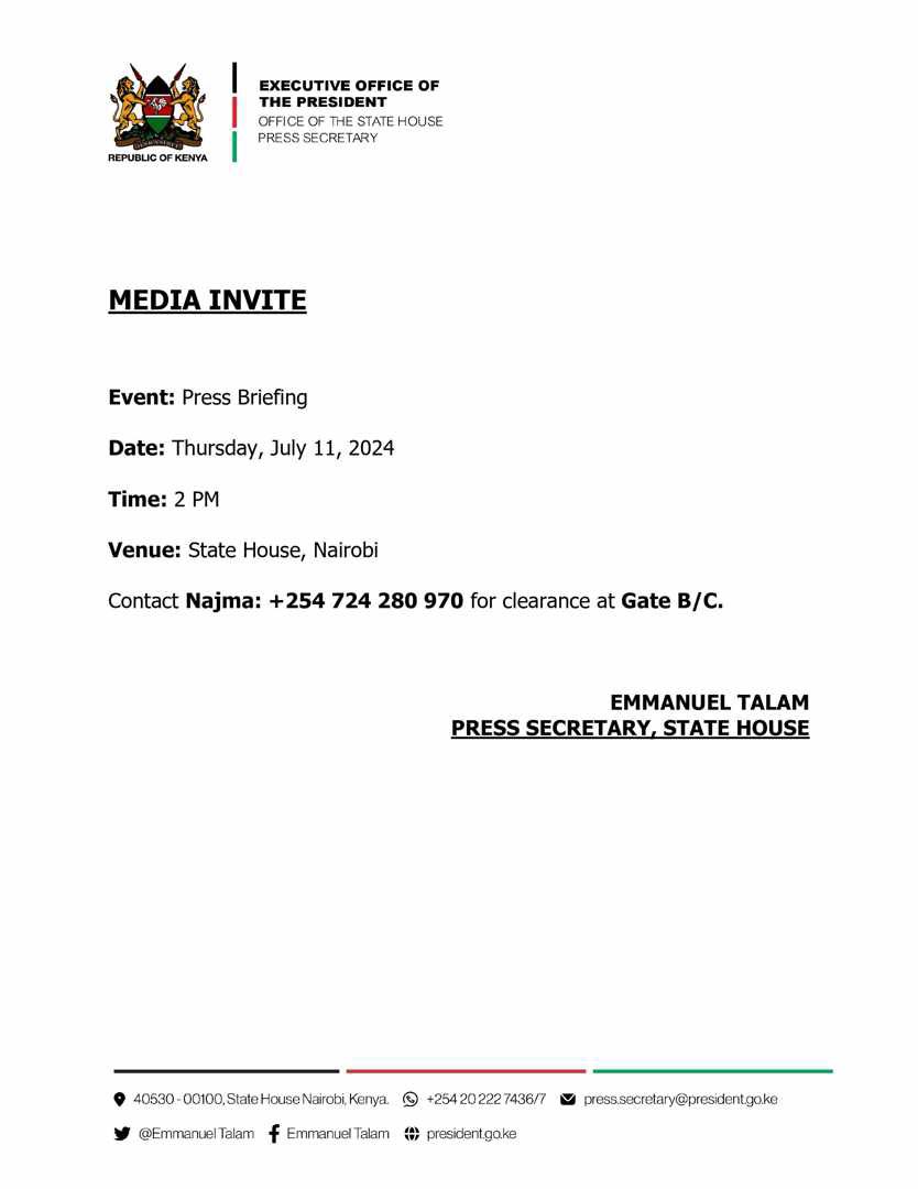 OliverMathenge's tweet photo. Another press briefing. https://t.co/nx0UXOKz2d