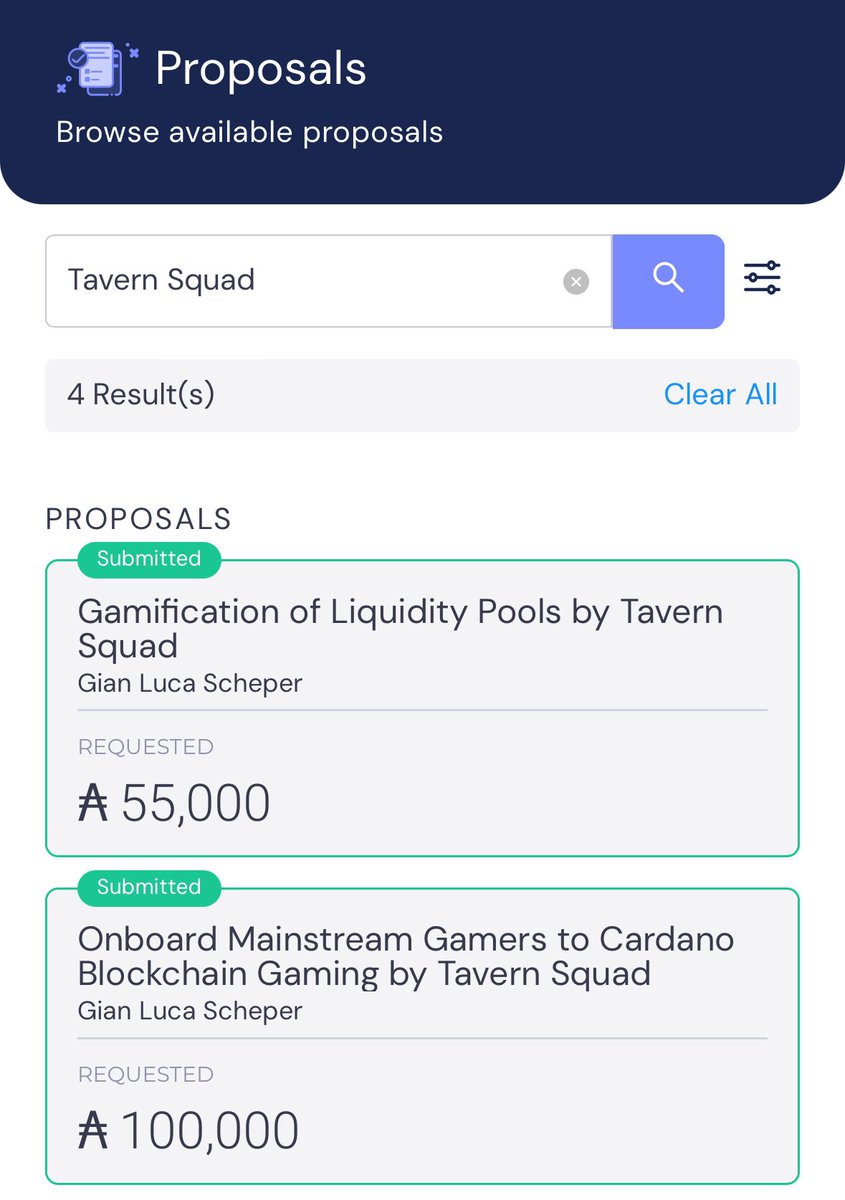 Final Chance to vote!

Let’s shape the future of gaming together, search for “Tavern Squad” to find our proposals in the <a href="/Catalyst_onX/">Project Catalyst</a> voting app!