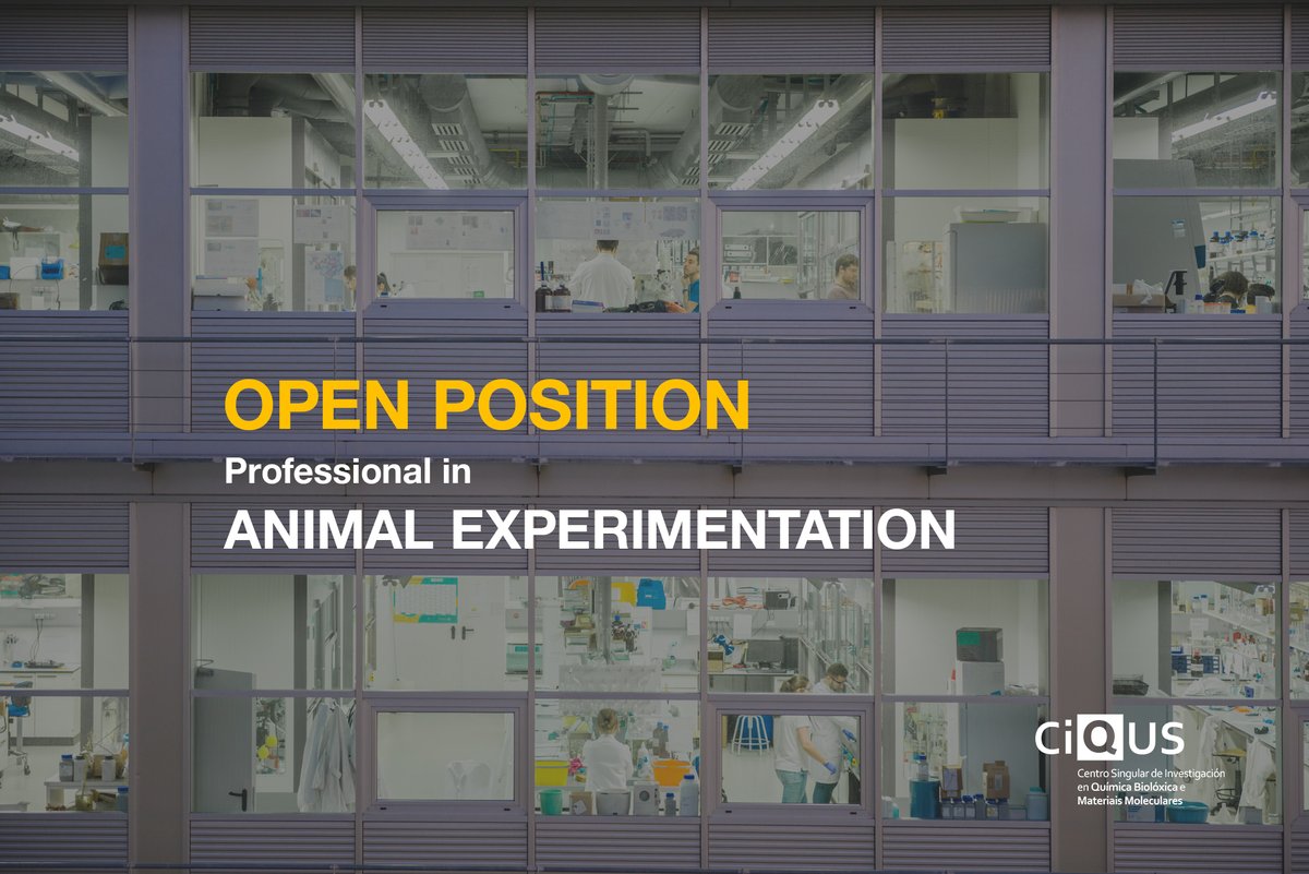 CiQUS (@ciqususc) on Twitter photo #JoinCiQUS
🆕 #OPENPosition! The <a href="/TraffikGene/">TraffikGene</a> team at CiQUS is looking for an experienced professional with a background in Animal Experimentation to join their project.
✳️ More info: usc.es/ciqus/es/emple… #JoinCiQUS
🆕 #OPENPosition! The <a href="/TraffikGene/">TraffikGene</a> team at CiQUS is looking for an experienced professional with a background in Animal Experimentation to join their project.
✳️ More info: usc.es/ciqus/es/emple…