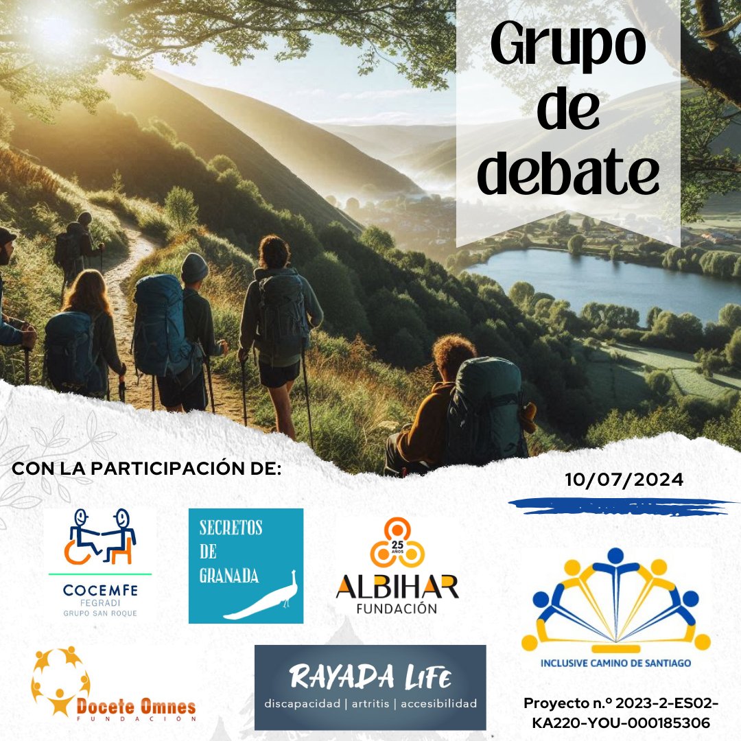 Ayer tuvimos un grupo de debate en nuestra sede del proyecto InCASA (Camino de Santiago inclusivo).

Queremos agradecerles su participación y gran aportación al proyecto.

<a href="/FAlbihar/">Fundación Albihar</a> <a href="/FEGRADI/">FEGRADI</a> @RayadaLife <a href="/SecretosGranada/">Secretos de Granada</a>  

#accesibilidad #inclusion #CaminodeSantiago #ErasmusPlus