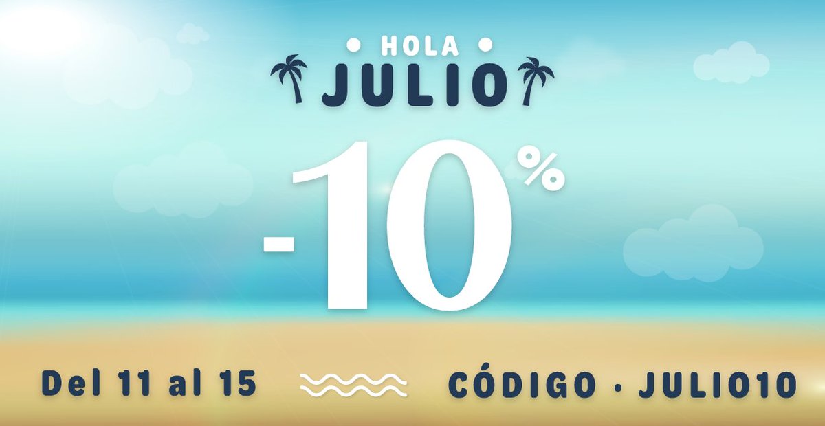🌞 Se acerca un periodo muuuuy querido por todos vosotros. No podemos controlar el calor que hace 🥵🔥 pero si podemos recibir el verano con una alegría del -10% en toda la web. 🥳
Introduce JULIO10 y aprovecha a meter más cosas en esa mochilita para la playa. 😜