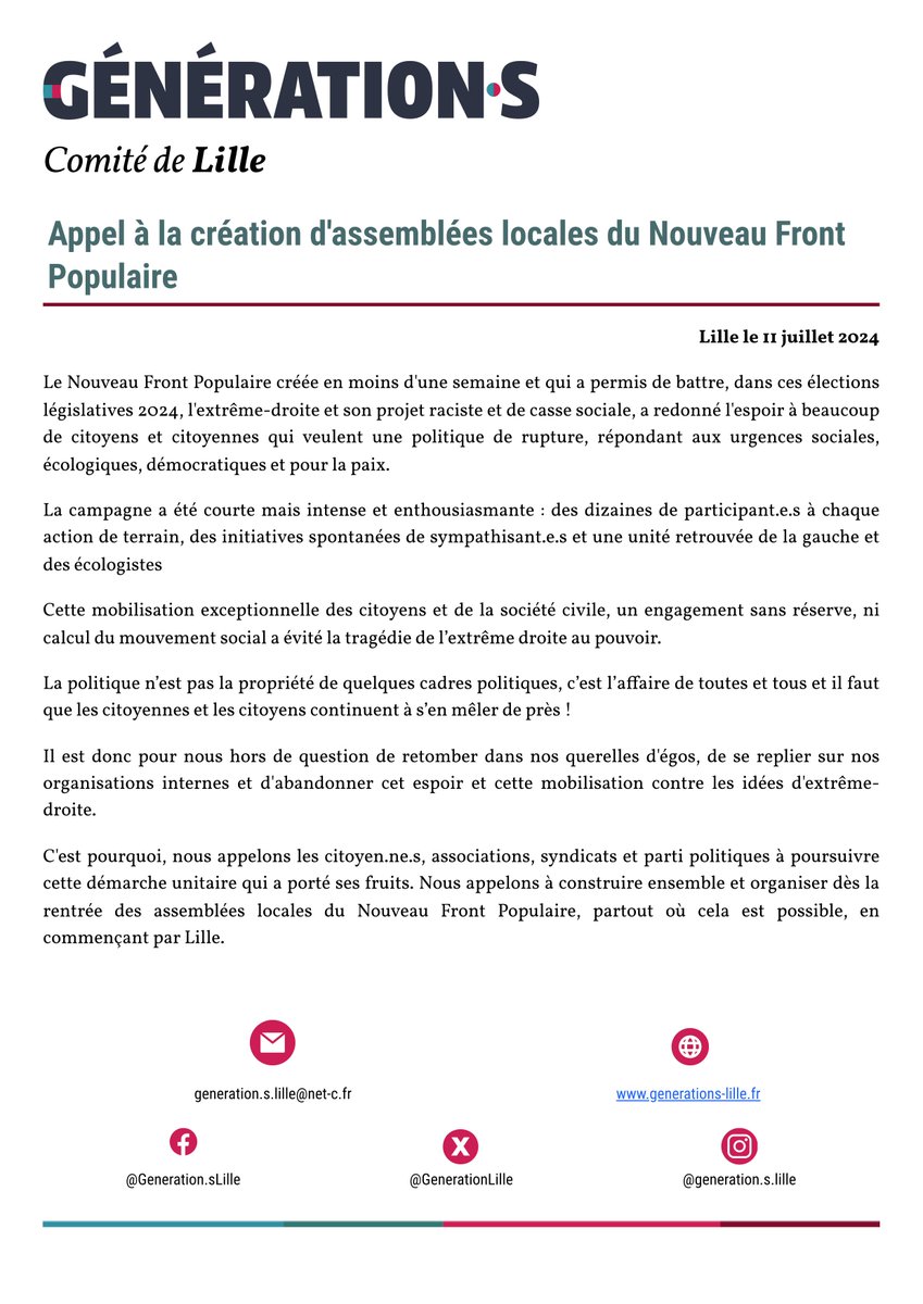 Génération.s Lille tweet media