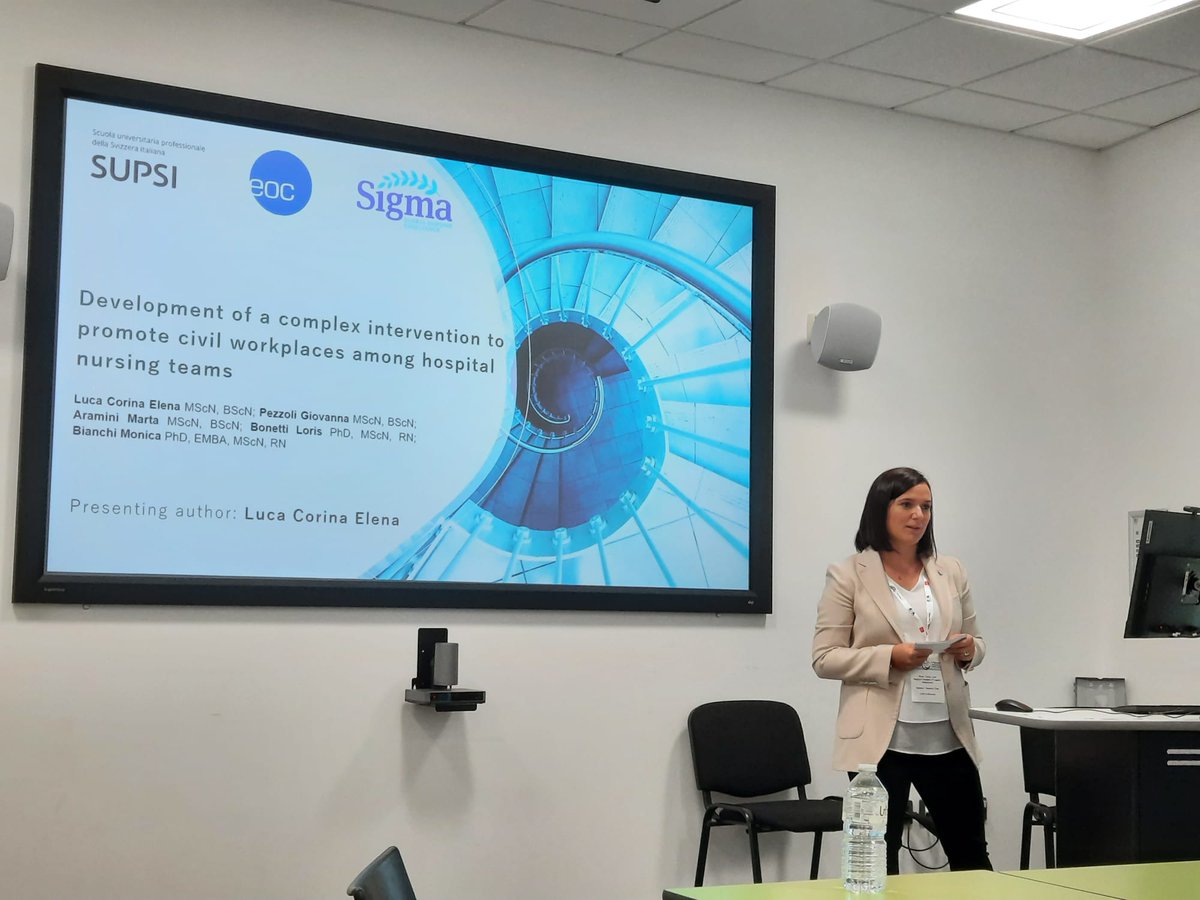 EOC è entusiasta di annunciare che Elena Corina Luca dell’Ospedale Regionale di Lugano ha vinto il premio per la miglior comunicazione orale alla Sigma Conference 2024. Complimenti anche a Marta Aramini per il suo studio innovativo sul ruolo dell’infermiere di pratica avanzata.