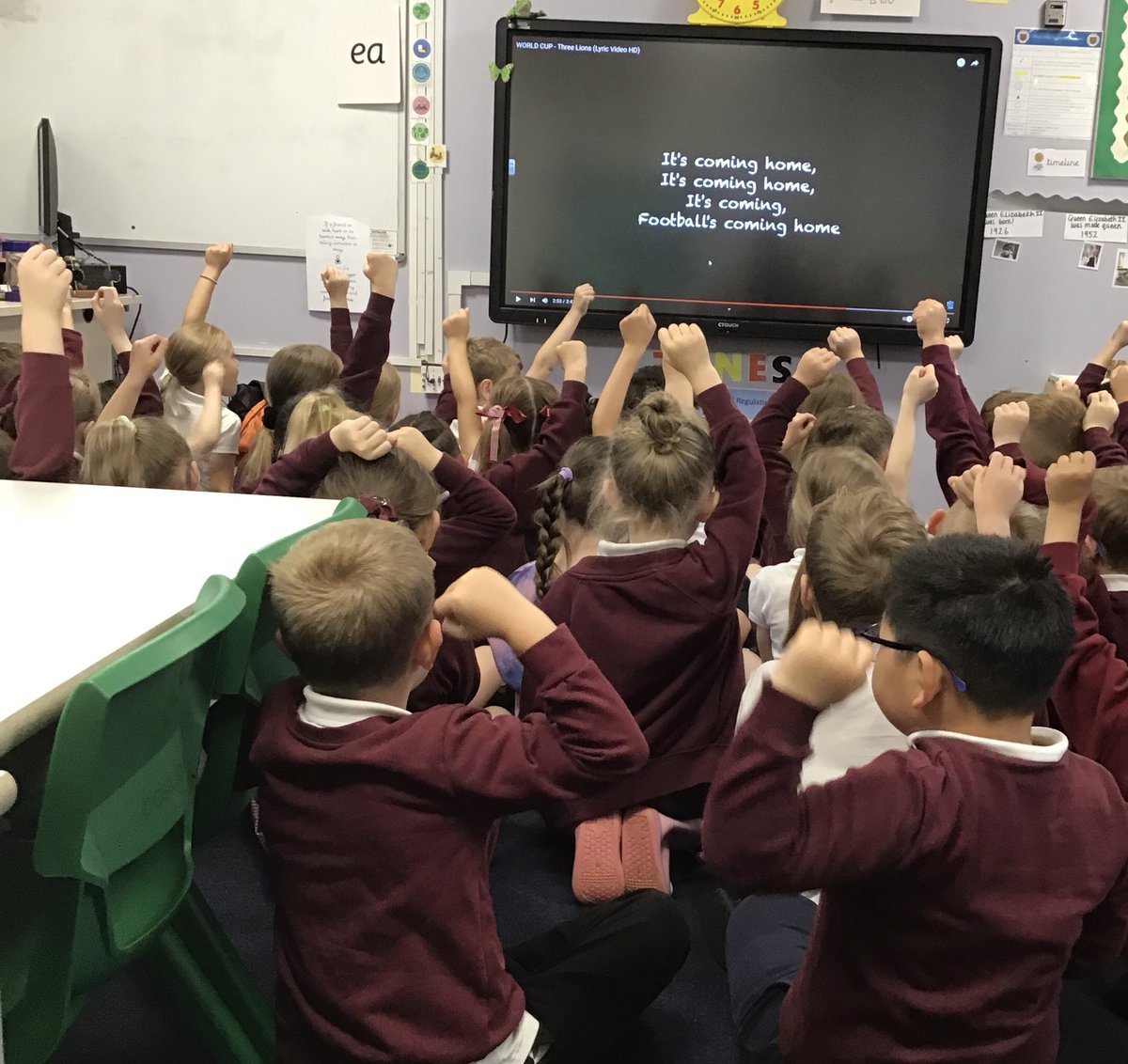 Year 1 have full faith in our England team in the UEFA European Championship! Year 1 believe that “it’s coming home” 🏆🤩😆👏🏼⚽️ #MoorsidePA #MoorsidePAMusic