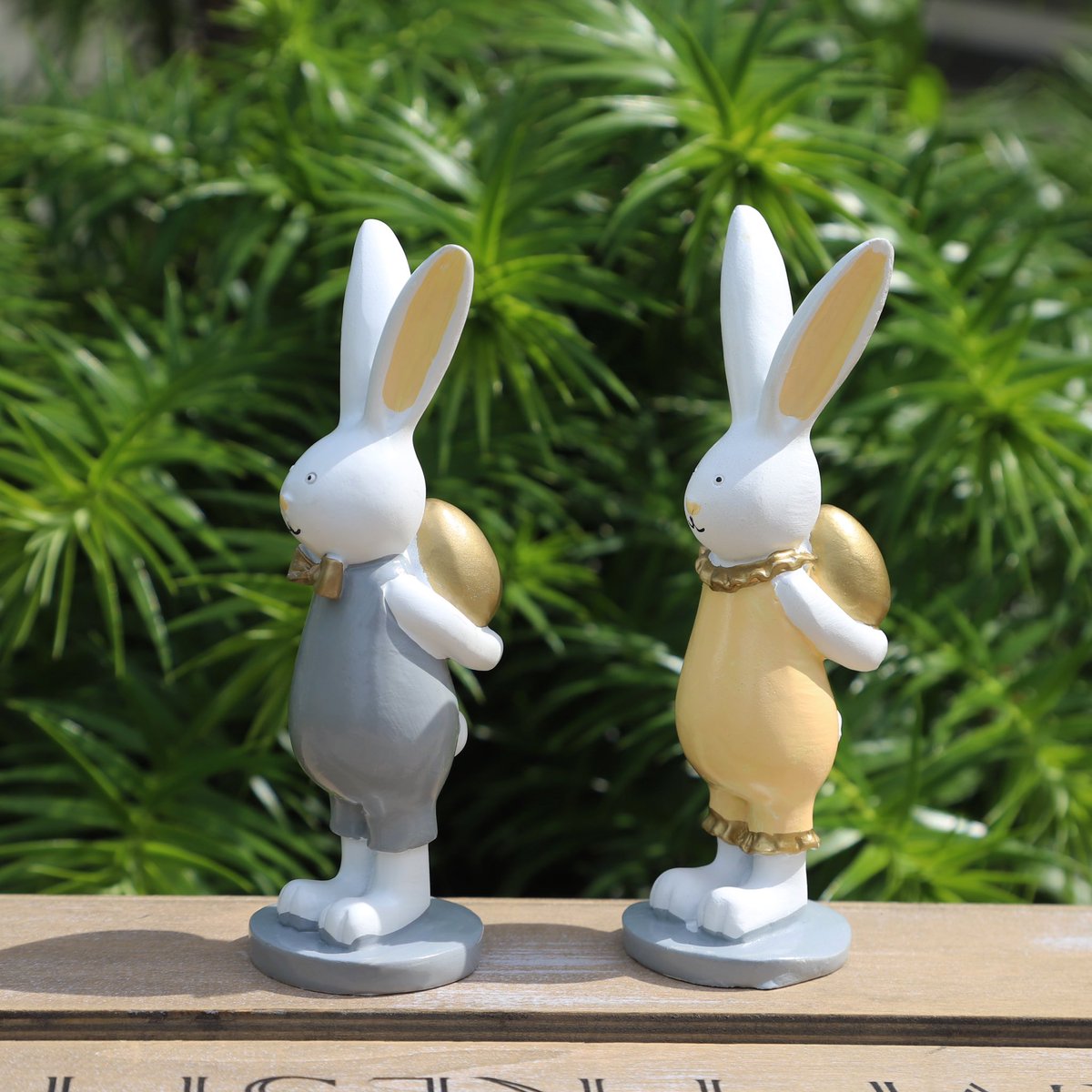 tcdecoration's tweet image. #EasterBunny #SpringHomeDecor #BunnyFigurines #TabletopOrnaments #EasterDecoration #EasterResinDecor #ResinFigurines