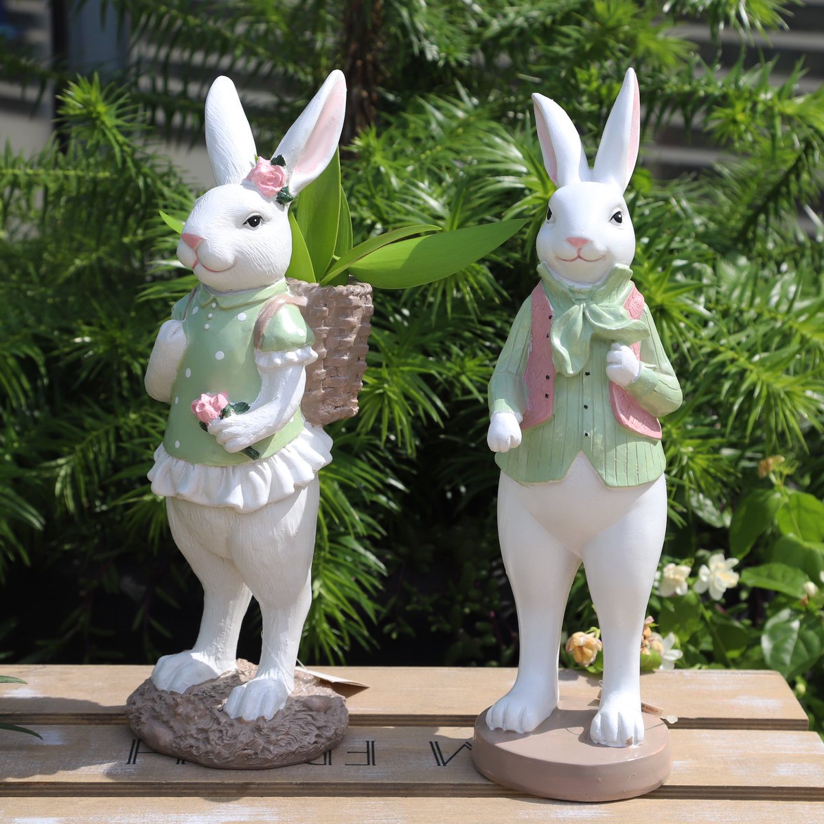 tcdecoration's tweet image. #EasterBunny #SpringHomeDecor #BunnyFigurines #TabletopOrnaments #EasterDecoration #EasterResinDecor #ResinFigurines