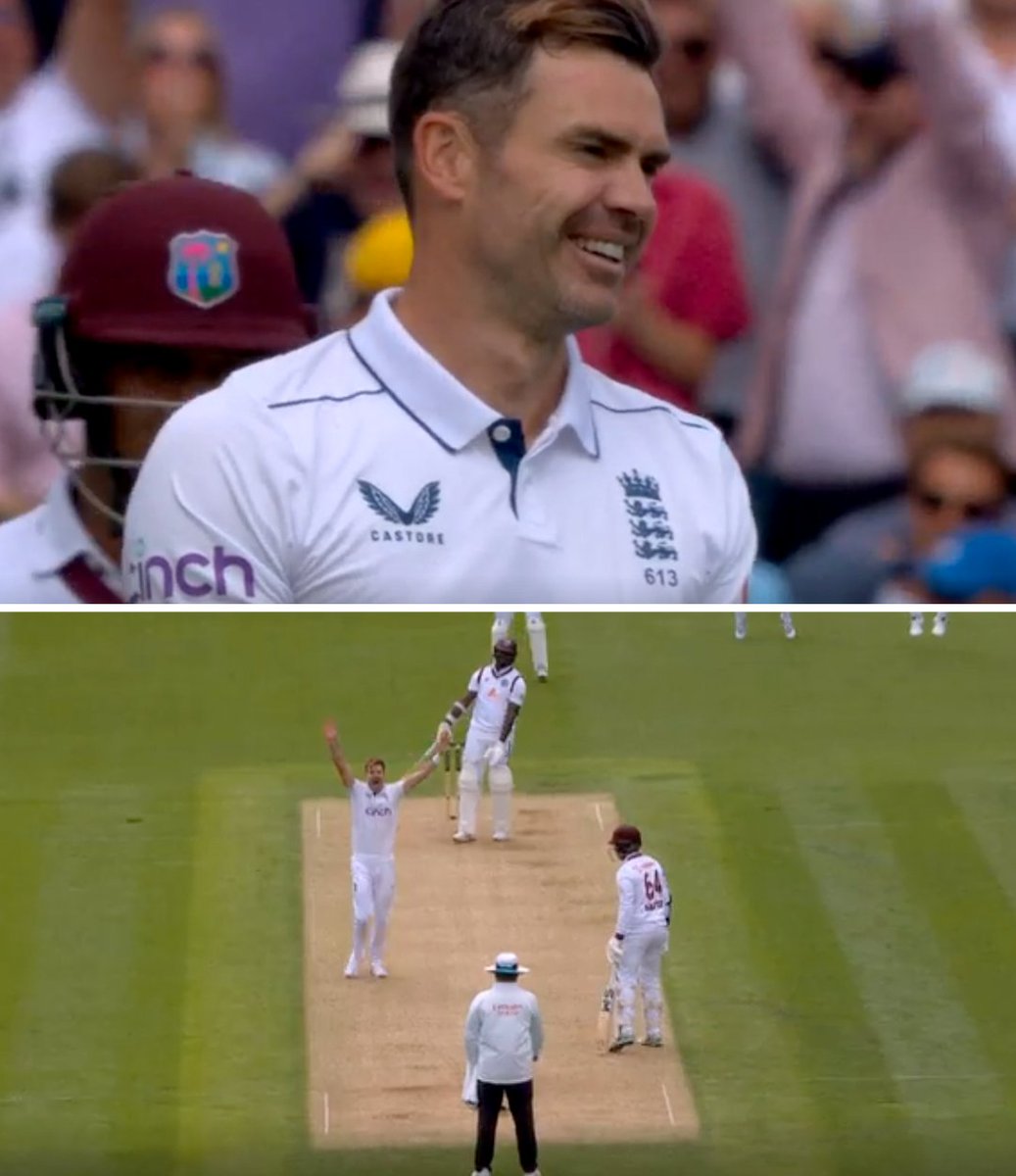 Oh Jimmy Jimmy! 🎶 

188th and final Test 🙌 How many wickets will he finish with?

#ENGvsWI #TestCricket