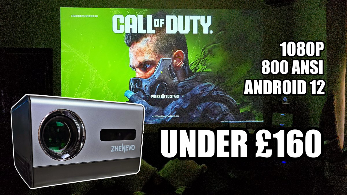 ChigzTechReview's tweet image. ZHENEVO Z1 LED Projector - 800 ANSI Lumens - ANDROID 12 - UNDER £170 - Any Good?
▶️ youtu.be/28_wLCFQ_5I
--
#ZHENEVOZ1 #Projector #androidprojector #Android12 #homecinema #BudgetProjector