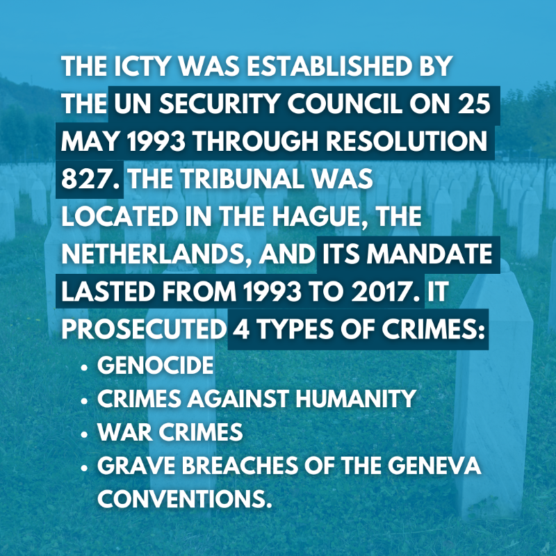 UNinBrussels's tweet photo. During its mandate, from 1993 to 2017, the ICTY irreversibly changed the landscape of international humanitarian law, allowing victims to tell their stories and holding to account those suspected of committing atrocities. @ICTYnews