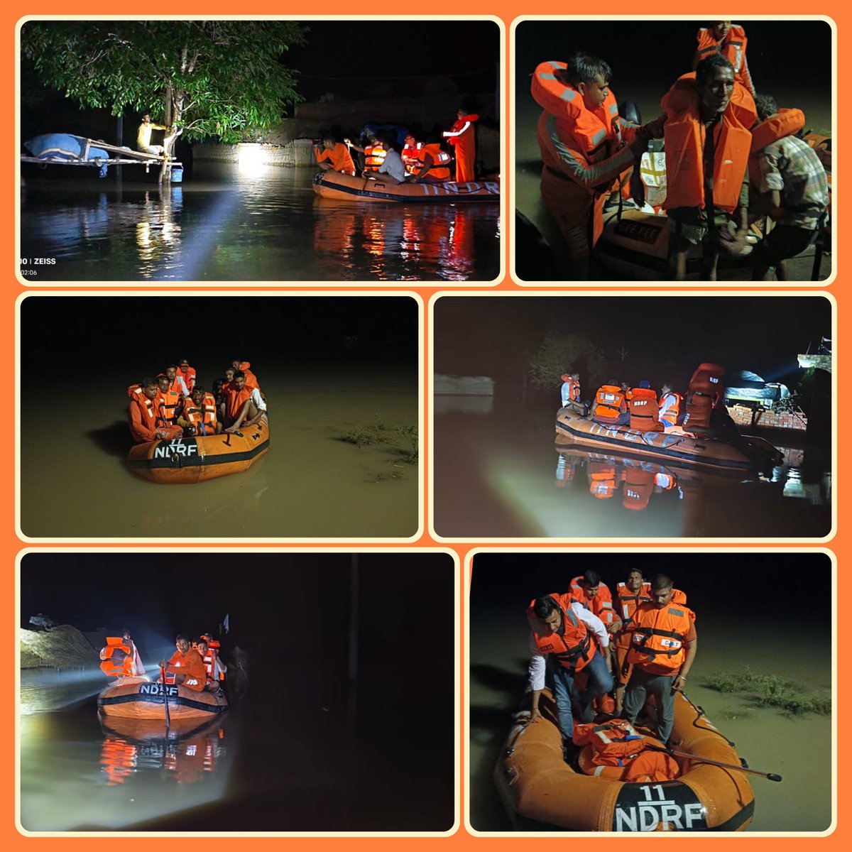 11NDRF's tweet image. @ 11 BN NDRF FWR OPS IN U.P.
# Lakhimpur Kheri.
🔸 Evacuated of marooned people.
🔸 From Rehariya Khurd village Distt- Lakhimpur  kheri.
🔸 It is Surrounded by flood water.
#helpinghand 
#Committed2Serve
@NDRFHQ
@ManojKu21690089
@DmKheri
@UP_SDMA
@ANI