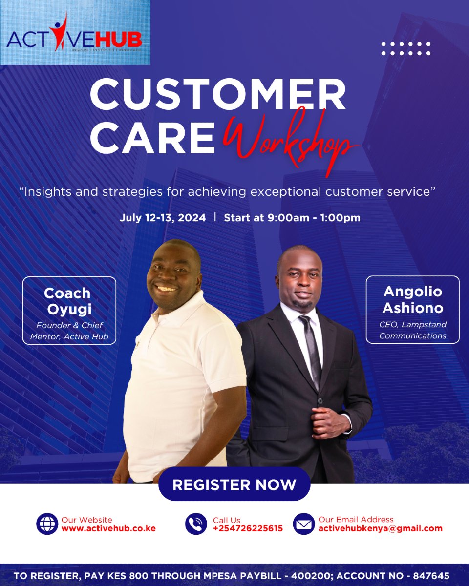 Customer Experience Drives SME Success. Join us tomorrow and Saturday for tested principles in Customer Care Excellence. #SMEsupport #CustomerExperience #Customercare