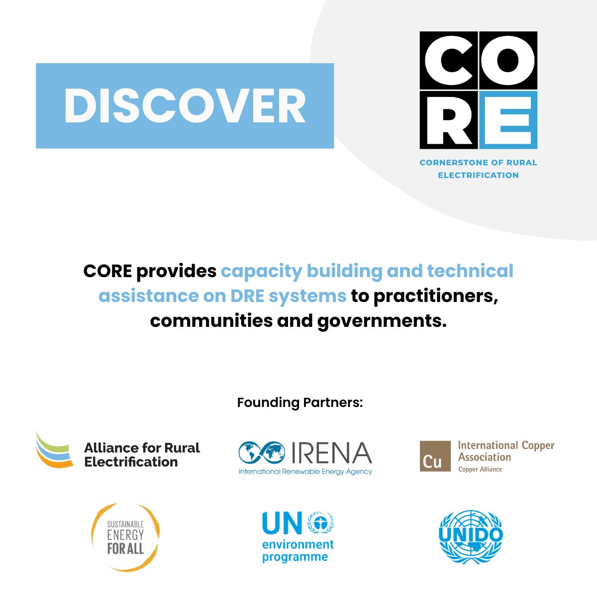 CORE_SDGs's tweet photo. 👉There is still a need for capacity building and technical assistance to close the skills gap in the  DRE sector in Africa and Asia.

✅CORE aims to improve the skills of trainers and students to equip them with the necessary tools and knowledge and help advance DRE systems. https://t.co/EOcNDh4w2o
