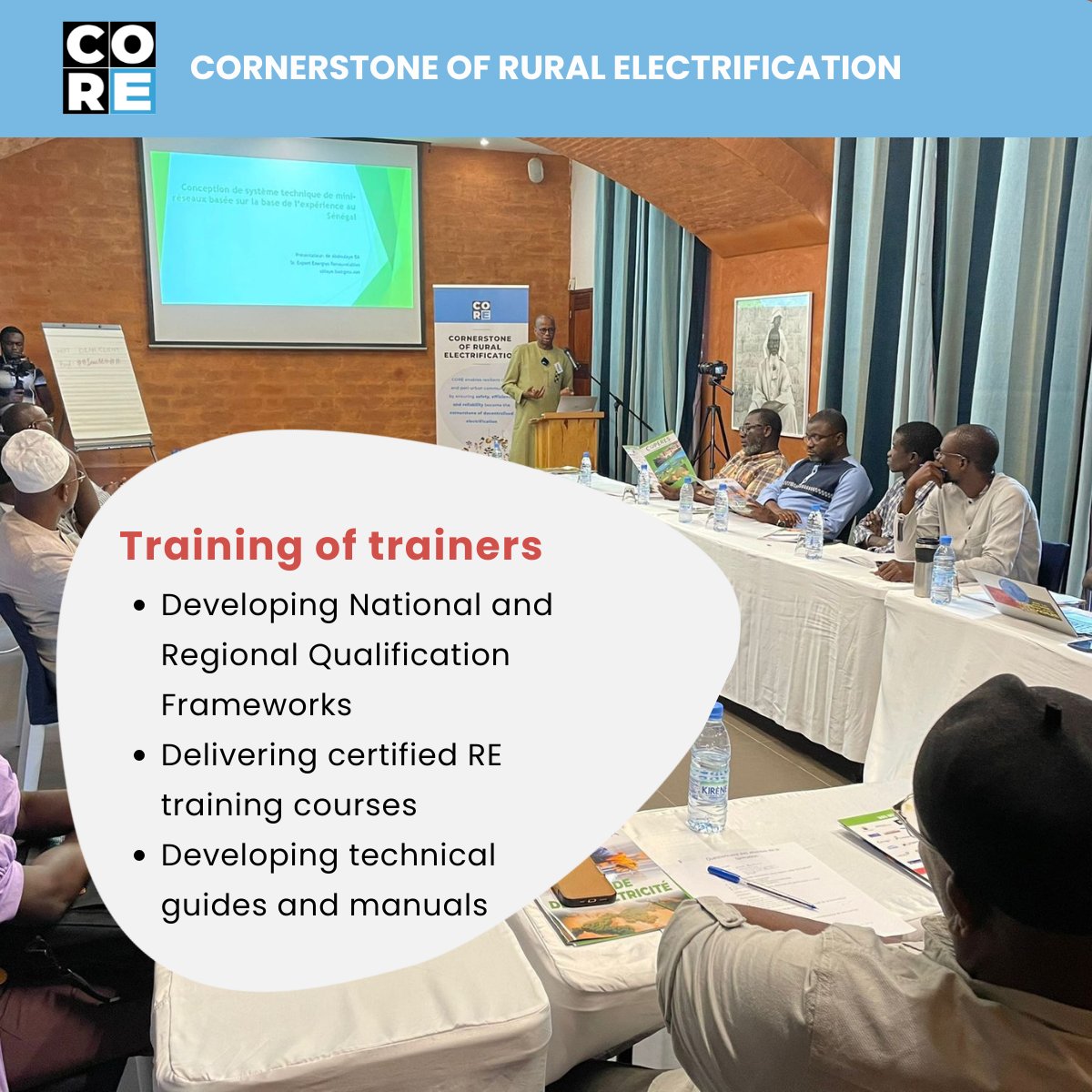 CORE_SDGs's tweet photo. 👉There is still a need for capacity building and technical assistance to close the skills gap in the  DRE sector in Africa and Asia.

✅CORE aims to improve the skills of trainers and students to equip them with the necessary tools and knowledge and help advance DRE systems. https://t.co/EOcNDh4w2o