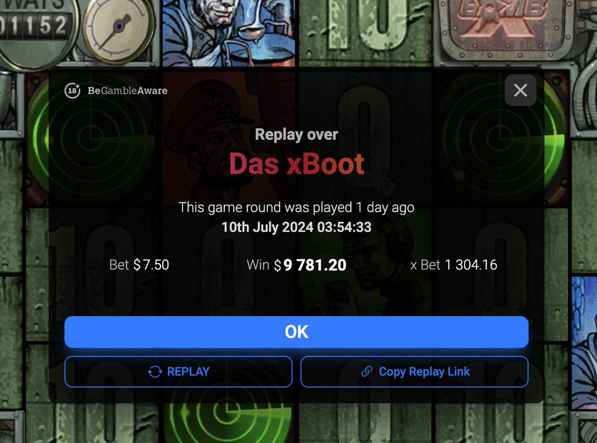 playdestinyx's tweet photo. $7.5 ---> $9781.2! 💰

A massive x1304.16 multiplier on Das xBoot by Nolimit City. Will you be the next big winner? ⚡️

Play now: https://t.co/mpUH5Q43P1

Watch the epic win here: https://t.co/ghAjHSdpfX https://t.co/JMGMYldZjM