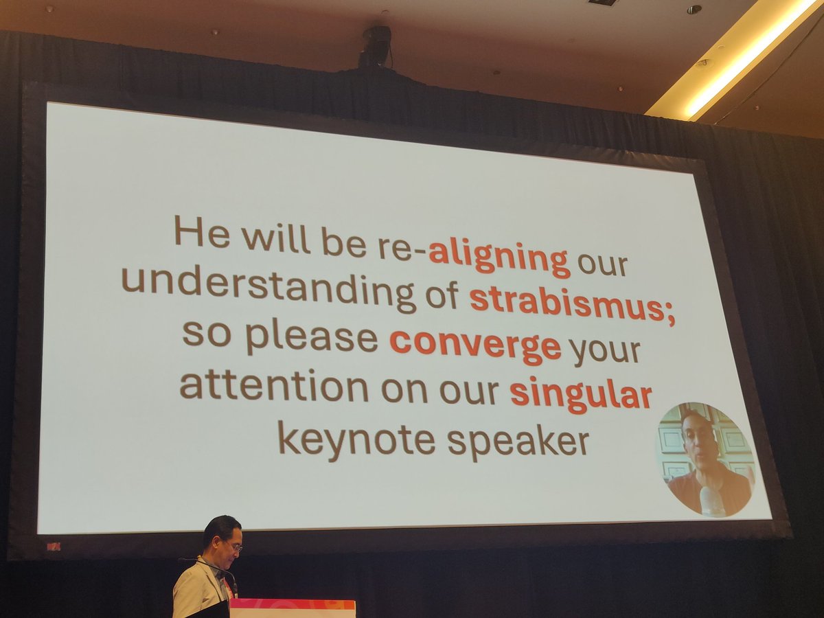 WSPOS's tweet image. Strabismus Keynote Lecture by Dr Stephen Kraft with an amazing introduction by David Granet. Live now 
With
@WSPOS at #wcposV
@nischalkk @Rameshkekunnaya