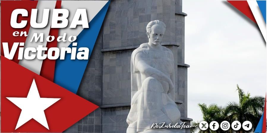 DeZurdaTeam_'s tweet photo. Feliz #JuevesMartiano Patria Grande. A pesar de los obstáculos y del criminal bloqueo, el pueblo cubano sigue unido, resistiendo y venciendo.

✍️ "La patria nos tiende los brazos. No hay más que un modo de obedecerla: ¡JUNTOS y ADELANTE!". #DeZurdaTeam

#CubaEnModoVictoria 🇨🇺 https://t.co/nPwOE11jcj