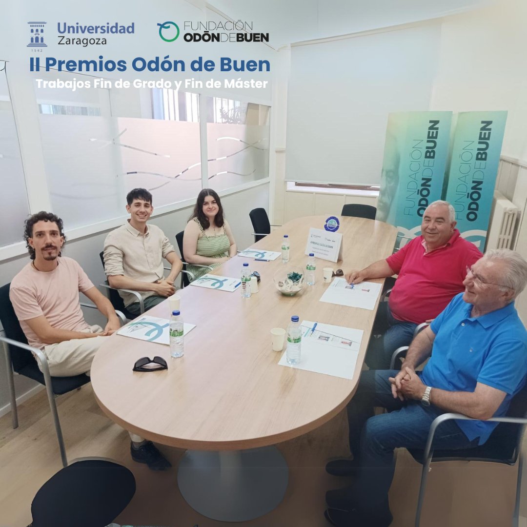 fundacionodon's tweet photo. II PREMIOS ODÓN DE BUEN @fundacionodon
y @unizar . 

TFM ganadores. Dotación de 1.000 € para cada uno:

 🏆"Gestión de un Centro de Interpretación"@lucia_hernando_
🏆"La percepción social de la naturaleza" @Fcojavier_lacosta 
🏆“Desarrollo de energías renovables"@Rafael_oliveros https://t.co/F6dkKDaRi0
