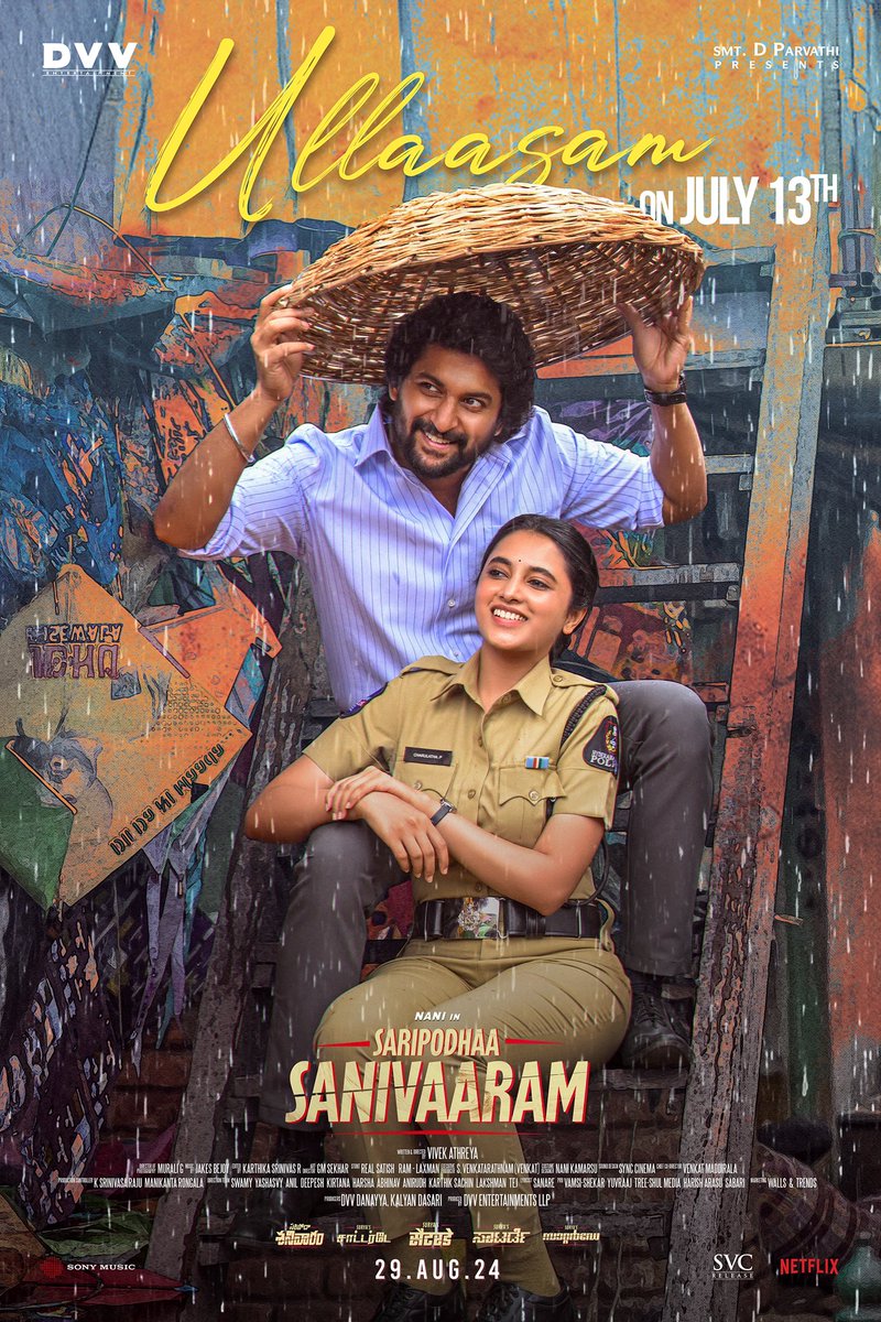 NameisNani's tweet photo. This one’s a promise ♥️
On 13th .
#SaripodhaaSanivaaram #Ullaasam https://t.co/wo7cnt2XFj