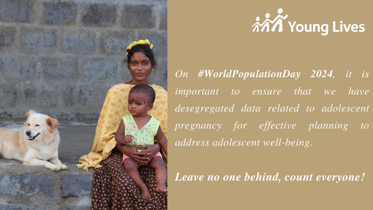 Young Lives India (@younglivesindia) on Twitter photo Let’s highlight the need for desegregated data on adolescent pregnancy. Effective planning for adolescent well-being starts with detailed and accurate information. #AdolescentHealth #DataForChange #WorldPopulationDay2024
<a href="/yloxford/">Young Lives</a>
<a href="/MoHFW_INDIA/">Ministry of Health</a>
<a href="/RenusabSingh/">Renu Singh</a> Let’s highlight the need for desegregated data on adolescent pregnancy. Effective planning for adolescent well-being starts with detailed and accurate information. #AdolescentHealth #DataForChange #WorldPopulationDay2024
<a href="/yloxford/">Young Lives</a>
<a href="/MoHFW_INDIA/">Ministry of Health</a>
<a href="/RenusabSingh/">Renu Singh</a>