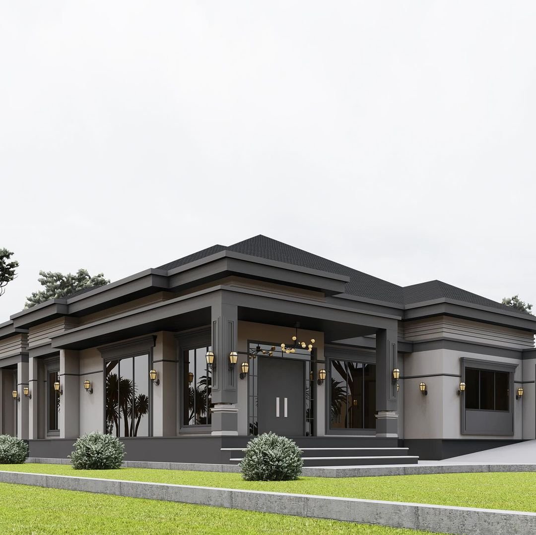 Discover Modern Elegance  
The design below features 
Modern kitchen
Spacious Living Room 
Dining Area 
Cloakroom 
Master Ensuite 
Two Spacious Bedrooms 
Family lounge 
 *Building size*
17x16m
🏗️ Construction cost- 8M
DM for designs and approvals 
📞0100152508