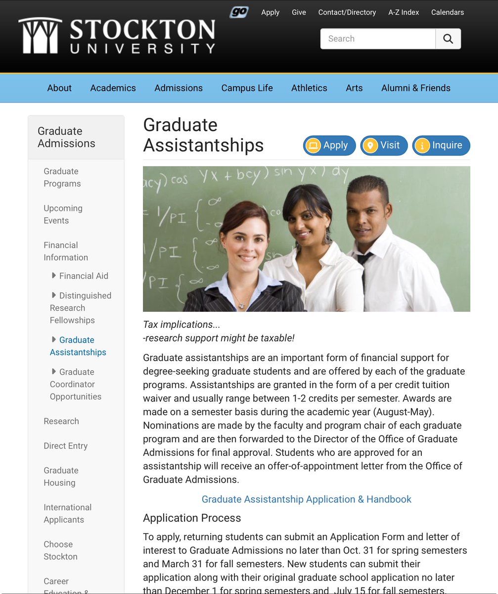 STUDY IN THE USA FOR FREE FOR MASTERS STUDENTS (GRADUATE ASSISTANTSHIPS)

Tuition waivers at Stockton University

Deadline: October 31, 2024

Want to work with me? DM for terms.

#scholarships