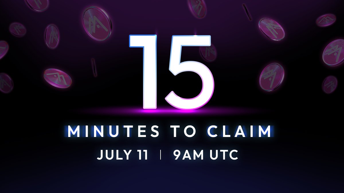 🚨 IMPORTANT UPDATE 🚨

To ensure a smooth airdrop claim experience, we'll move the $MOCA claim time 30 MINS EARLIER to July 11, 9AM UTC so all eligible Moca NFT and Moca ID holders will have ample time to claim their $MOCA allocation

$MOCA airdrop registration is officially