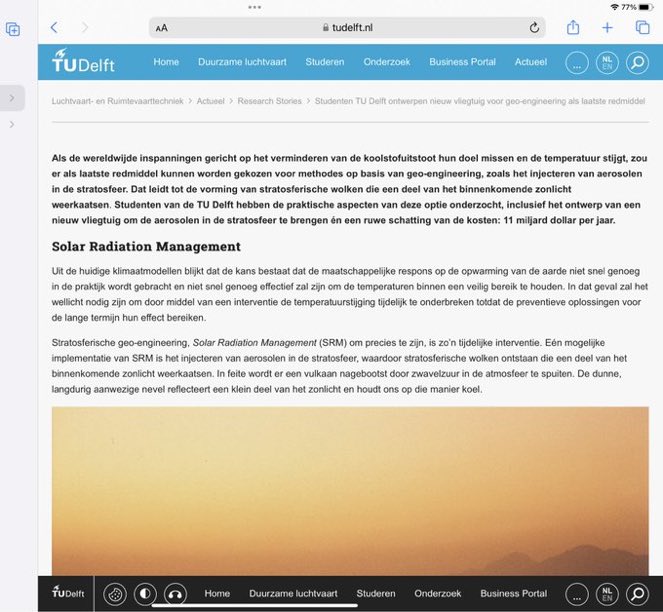 deSunShineBand's tweet image. ‼️Voor die witte strepen in de lucht hoeven we helemaal niet ver van huis te zoeken!
#TUDelft
#GeoEngineering 
#chemtrails 

Bron: @MariaDutchie