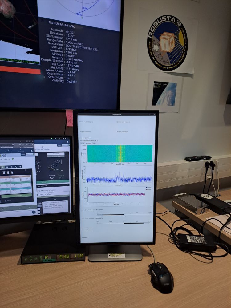 CSUM_F4KJX's tweet image. We are happy to announce that following the launch of ROBUSTA-3A on the Ariane-6 maiden flight, is going very well ! First files dump ! Thx again to @Ariane6 @IARU_R1 @amsatf @FVA_um @umontpellier @CNES @enzobecamel @LibreSpace_Fnd  and CNES_Nanolab_Academy