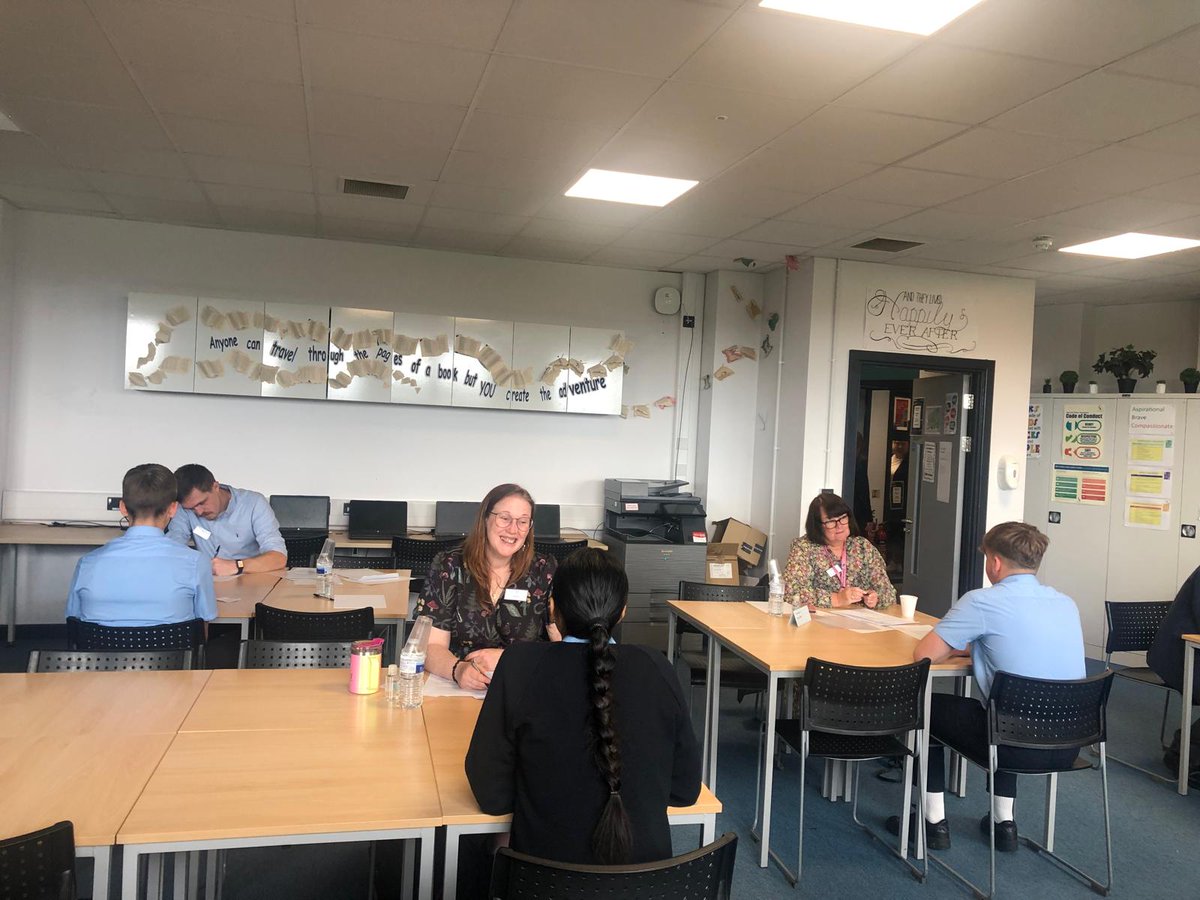 SamWardAcad's tweet photo. Yr 10 Mock Interviews are going well. Thanks to all our local employers who are supporting our event #careers https://t.co/FzxyyRrCDo
