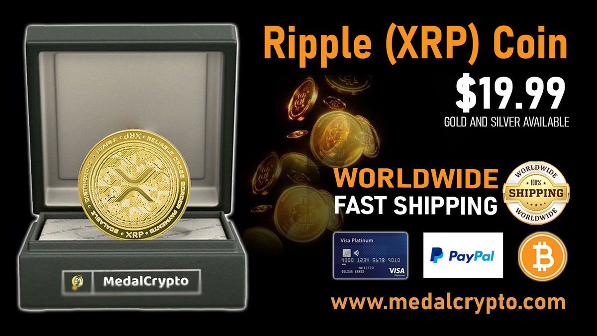 RippleXrpie's tweet image. 🚨 #XRP to $0.50 again 💸

I wear my XRP shirt loud and proud and I show off my gold XRP medal! 🥇

Everything XRP is on: medalcrypto.com 

🛫Worldwide shipping!!🛬