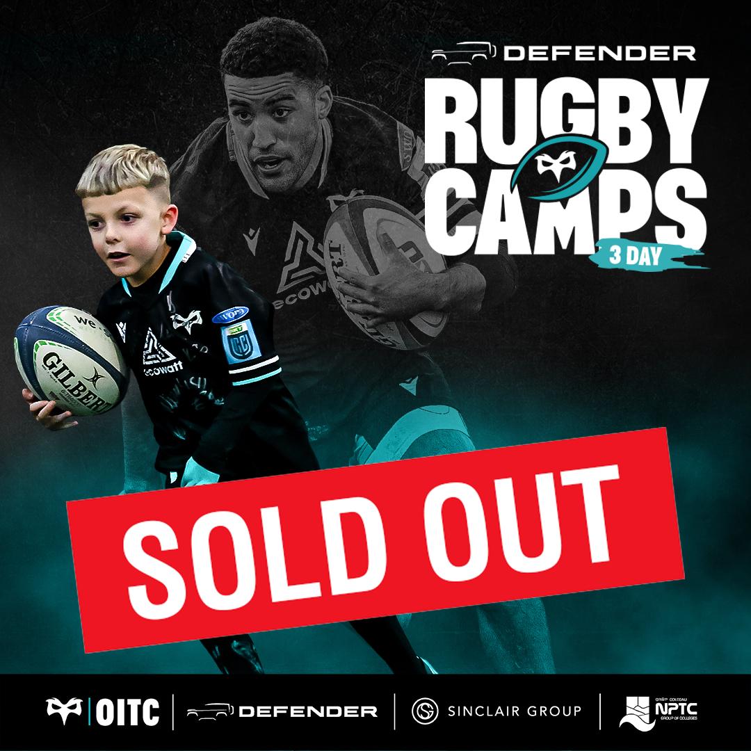 CommunityOsprey's tweet photo. 🚨 DEFENDER RUGBY CAMPS- SOLD OUT 🚨
@NPTCGroup 
@SinclairGroupUK 

Don't say we didn't warn you! Our July Rugby Camps are now SOLD OUT.

For those who secured a place: we can't wait to see you! 🎉🏉

For those of you who didn't, we hope you're free in August...👀

#MoreThanRugby https://t.co/hCnZXe9BPb