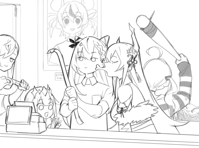 she is part time worker 
