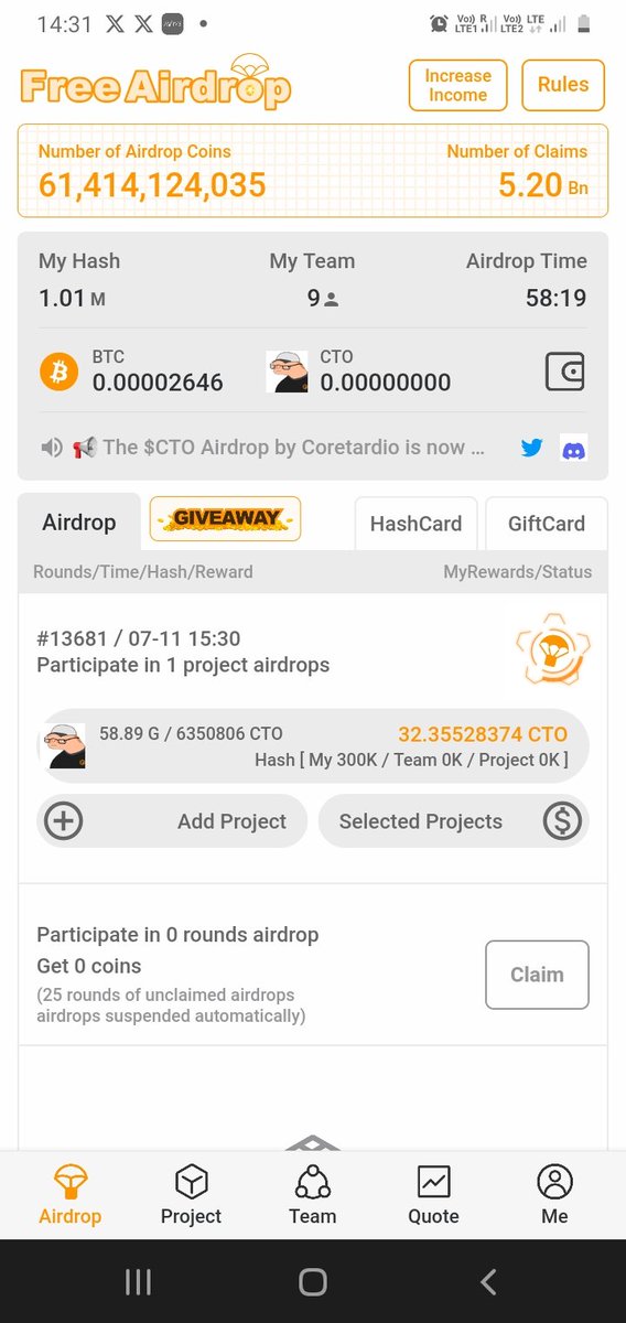 Gunjankrsen's tweet photo. Satoshi app
Cor blockchain 
$CTO Airdrop 
https://t.co/Io04v0Njw0 https://t.co/zruzccURjd
