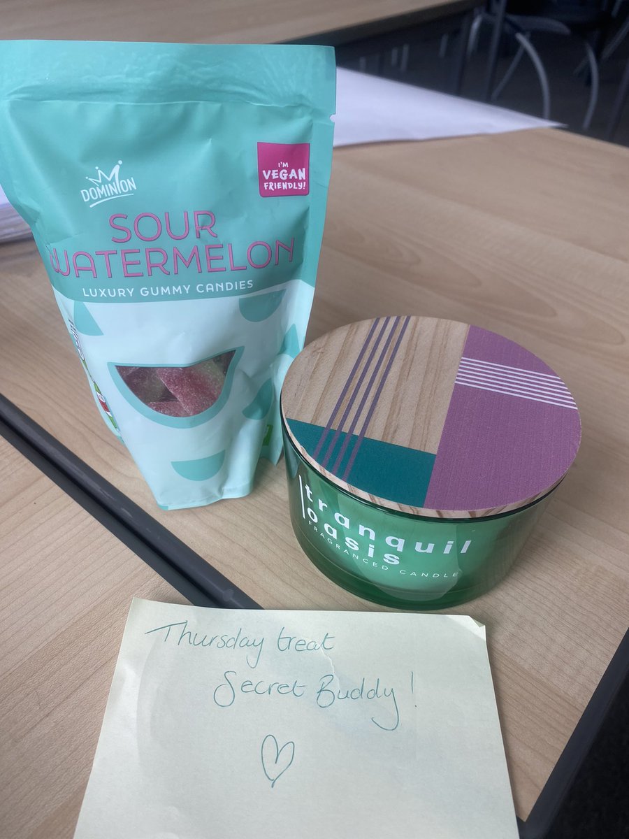 MissOConnell2's tweet photo. This week I set up a ‘Secret Buddy’ for well-being week at school and I just love it. 
Sharing the love and positivity✨🫶🏼 https://t.co/6UJdVKUFX8