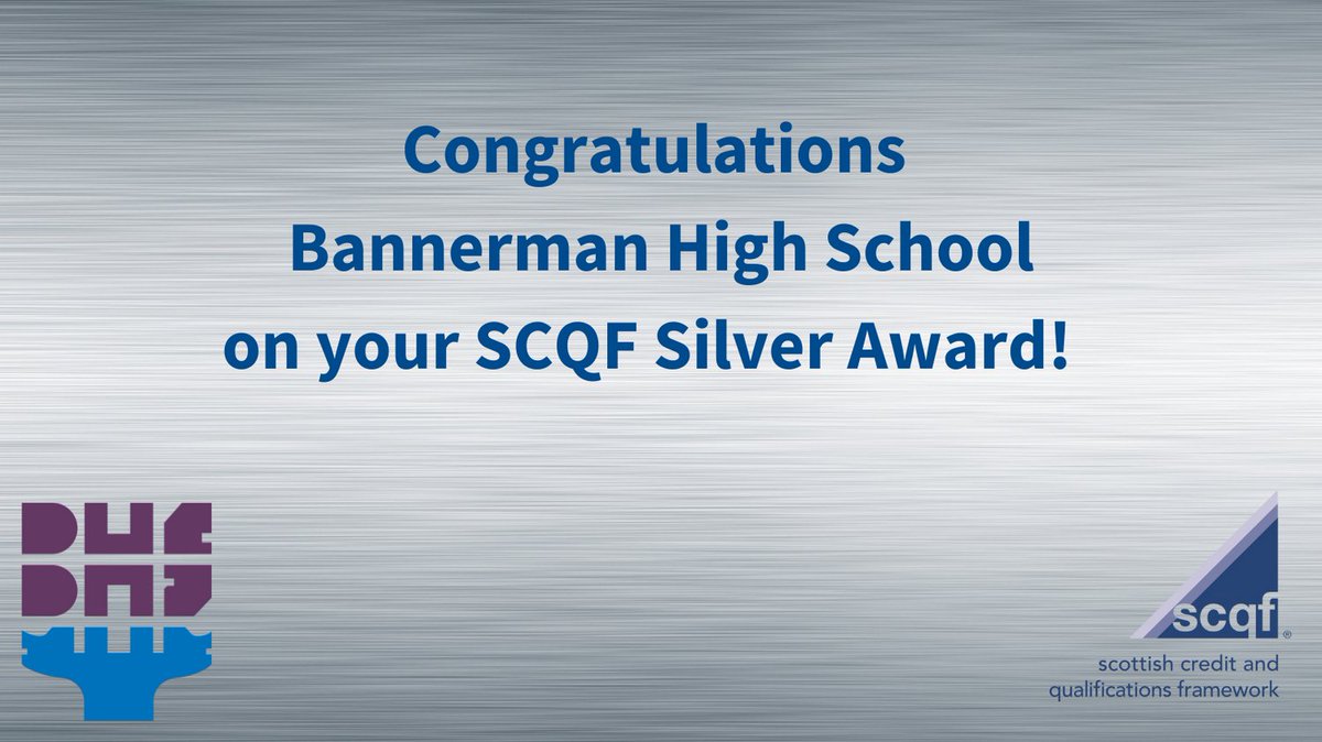 SCQFPartnership's tweet image. 🎉 Huge congrats to @BannermanHigh in @GlasgowCC for earning silver in the #SCQF School Ambassador programme! 🥈 Their dedication to widening #learnerpathways is inspiring. Well done to all the staff and pupils! 👏
🔗Check them out at scqf.org.uk/support/suppor…
