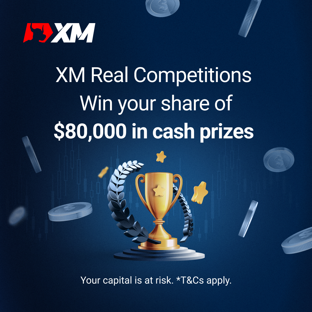 XM_COM's tweet photo. Got what it takes to compete in XM Real Competitions?
Win a share of $20,000 each week ๐ https://t.co/twMSxUlE6X
#XM #XMRealCompetitions #TradingCompetitions #TradingPrizes https://t.co/Wp9zzN38Cw