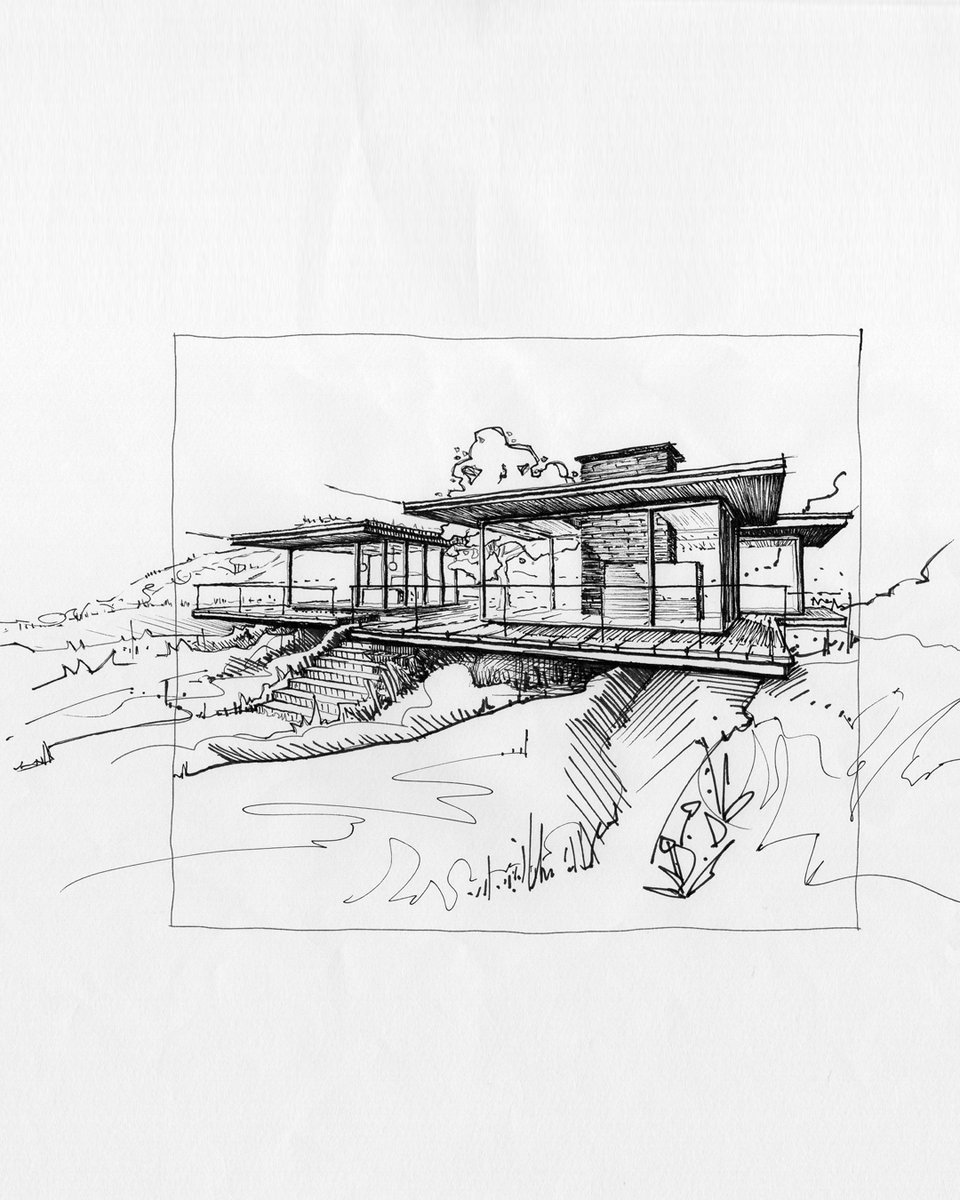 Sketch for a single storey planar house on the West Coast, sitting on the edge of the Machair.
-
#architecture #scotland #design #sketch #penandink #contemporary #modern #scottisharchitecture #drawing #archidaily #architecturaldrawing #conceptsketch #brownandbrownarchitects