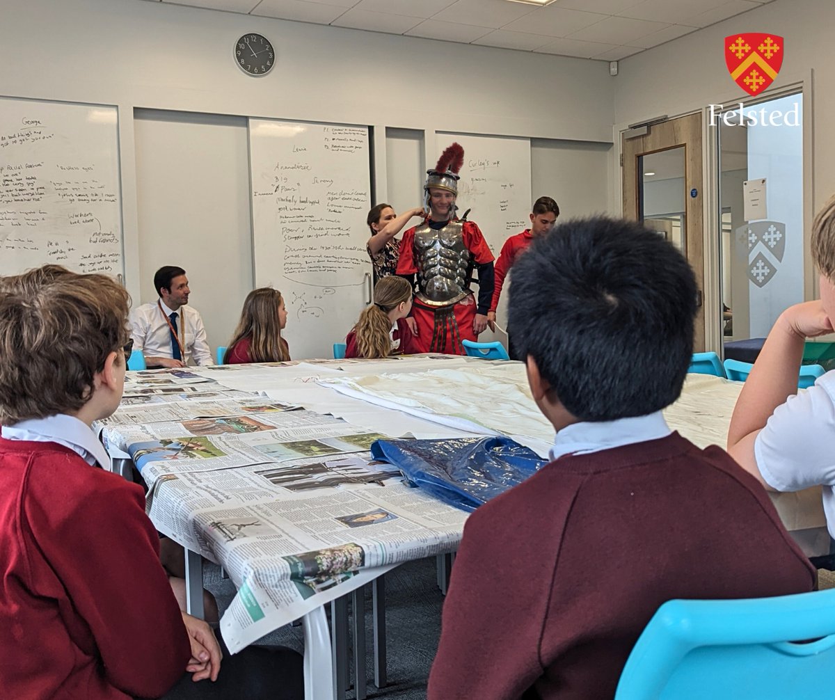 FelstedSchool's tweet image. 🛡️⚔️It was a joy to invite local Yr 5 pupils to discover the ancient world at our first ever @ClassicsFelsted Experience Day! They unearthed Roman artefacts, learnt the Latin behind Harry Potter’s spells &amp;amp; met a Greek soldier! Read more: bit.ly/Felsted-Classi…
#FelstedAdventure