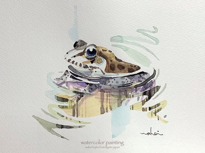 マルマンアートスパイラルF1。いい紙だ。#Watercolor #水彩画 #透明水彩 #京都水彩画塾  #水彩画ワークショップ  #水彩画教室  #京都の絵画教室  #展覧会2024年8月2日から4日 