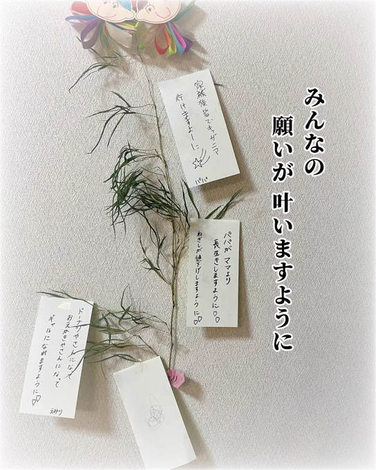 (3/3)
コメントで色んな子の願いみたけど
可愛かったなぁ(インスタ) 