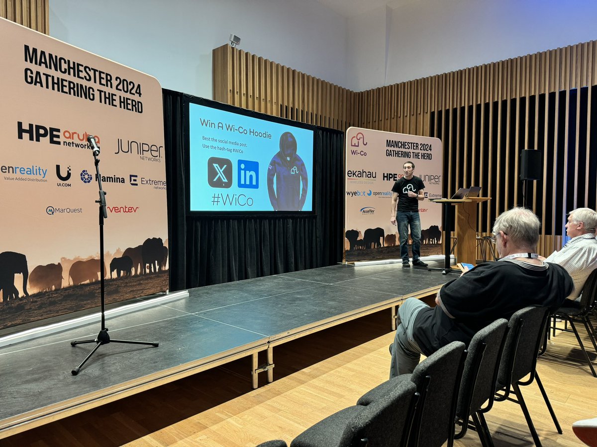We are kicking off <a href="/WiCoCommunity/">Wi-Co</a> Manchester 

<a href="/UKDanJones/">Dan Jones</a> is freezing someone have a hoodie he can borrow or maybe win 🤔😏

#WiCo