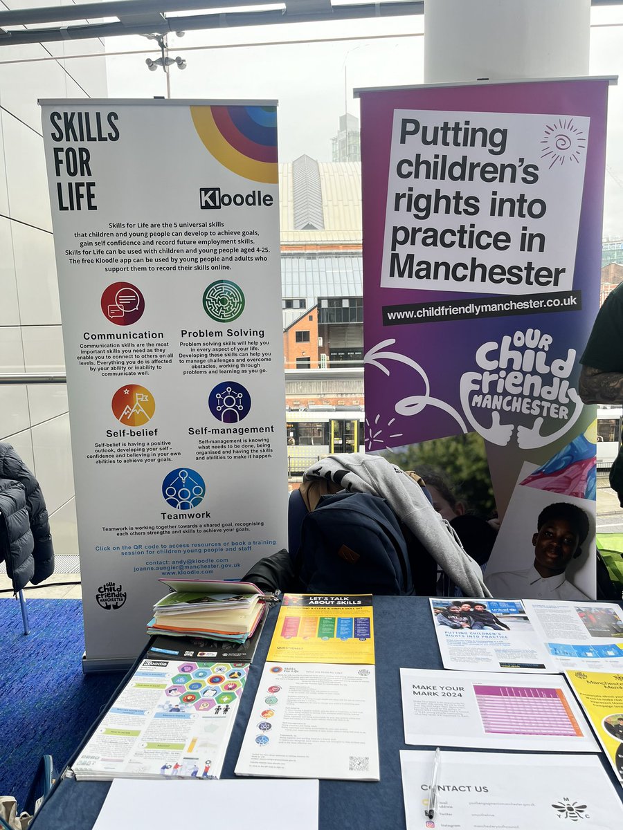 ElleJJM's tweet image. Stalls are set up for today’s MSP Children of Manchester Safeguarding Conference. 

Looking forward to speaking to young people about children’s rights &amp;amp; linking up with other services speaking 

#childfriendlycitymcr #Article12 @_SkillsForLife_ @ManCityCouncil @DCSManchester